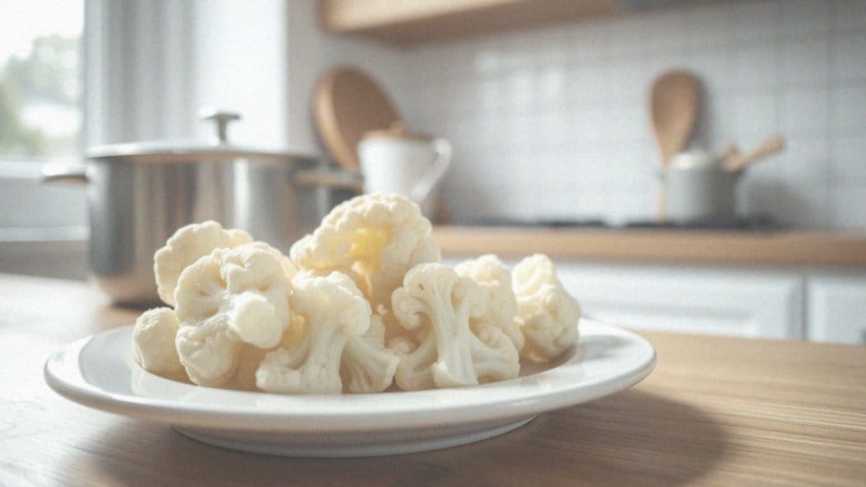 Co zawiera kalafior gotowany na 100 gramów?