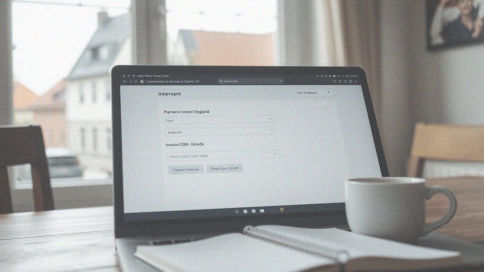 Jakie informacje znajdują się w tytule przelewu do Anglii?