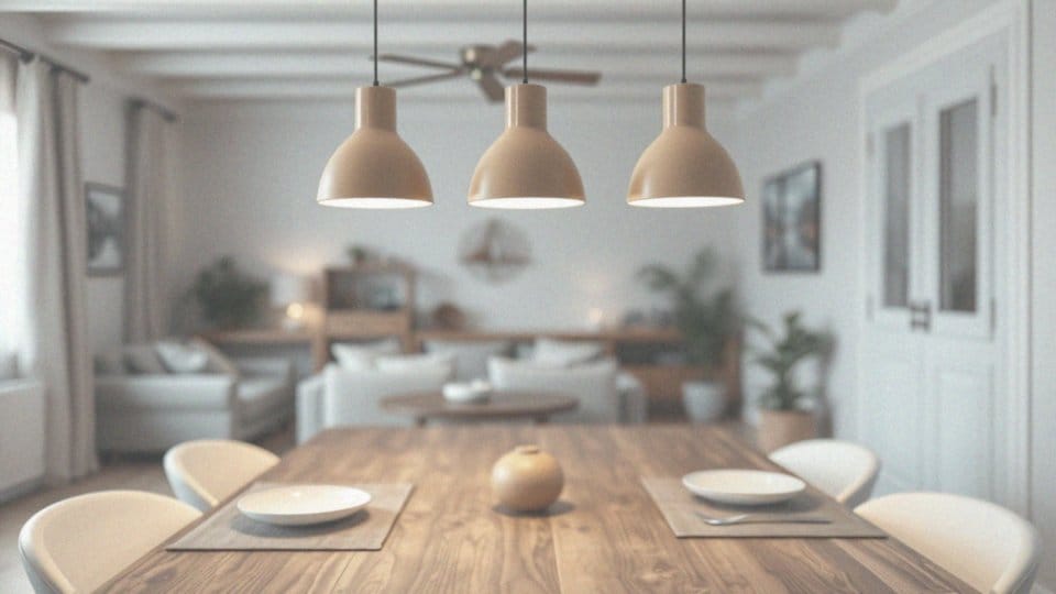 3 lampy nad stołem – jak wybrać najlepsze oświetlenie?