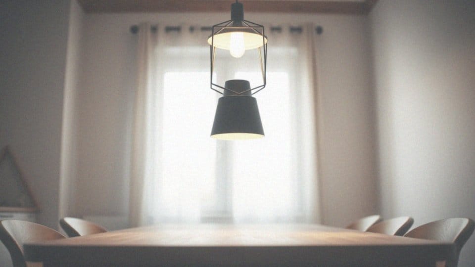 Lampa nad stołem – idealne oświetlenie do jadalni