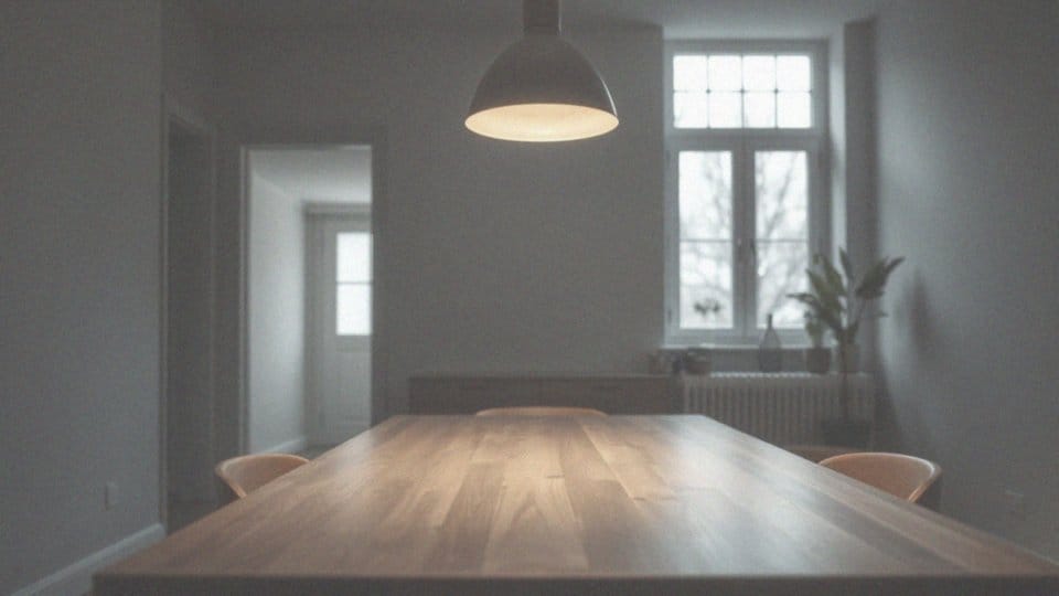 Na jakiej wysokości lampa nad stołem? Praktyczne wskazówki